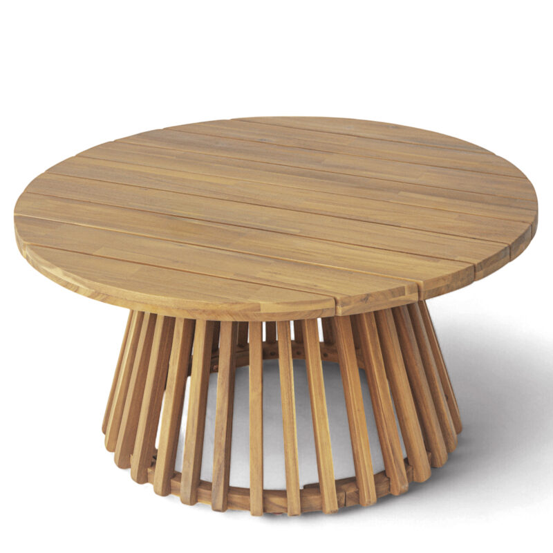 Acacia Wood Patio Coffee Table - Image 3