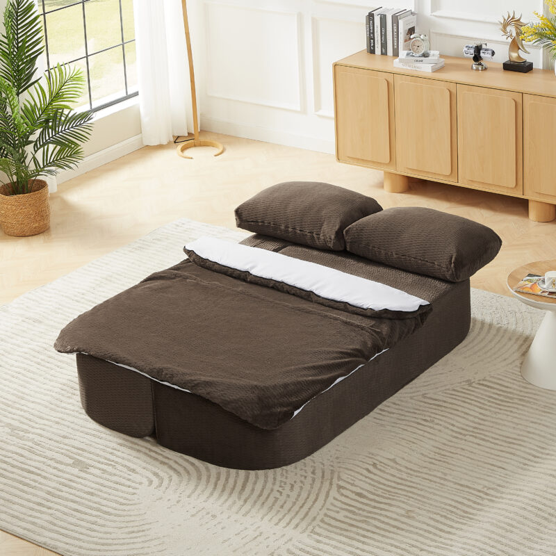 Convertible Sleeper Sofa, Modern Folding Futon Floor Foam Compression Sofa Bed Couch for Living Room Bedroom ApartmentConvertible Sleeper - Image 8