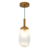 Modern Style Pendant Lamp - Bronze and Clear 110-120V Bedside Lamp Bedroom/Living Room Ceiling Light - Image 4