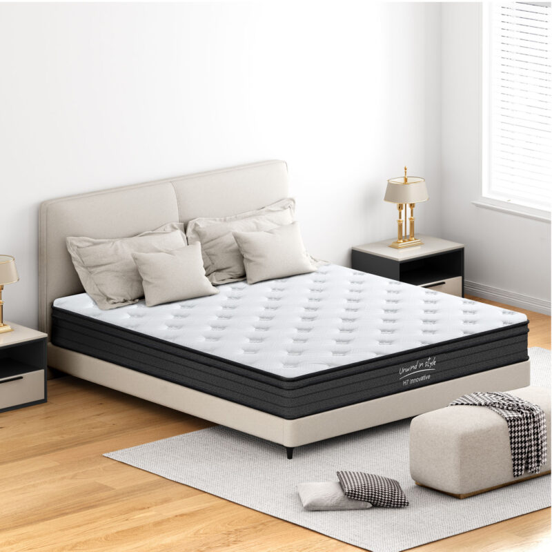 King Size Mattress,10 Inch Hybrid Mattress, Individually Pocketed Innerspring, Medium Firm - Image 2