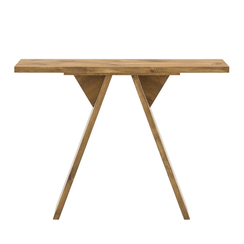 Console Table, 43.4-Inch Long Narrow Entryway Table with V-Shaped Base, Rustic Sofa Console for Hallway, Living Room, Behind Sofa - Image 9