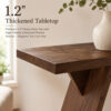 Console Table, 43.4-Inch Long Narrow Entryway Table with V-Shaped Base, Rustic Sofa Console for Hallway, Living Room, Behind Sofa - Image 20