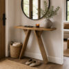 Console Table, 43.4-Inch Long Narrow Entryway Table with V-Shaped Base, Rustic Sofa Console for Hallway, Living Room, Behind Sofa - Image 2