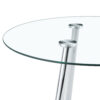 36 Inch Height Bar Table, 34 Inch Round Tempered Glass Top Pub Table with Chrome-Plated Golden Metal Legs, Modern Bistro Table for Kitchen Island/Bar/Cafe - Image 12