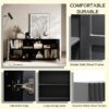 Buffet Cabinet with Storage ,4 Doors Modern Accent Storage Sideboard,Luxurious Floor Cabinet Buffet with Freestanding Anti Dumping for Kitchen, Living Room, 59" Wide Rectangular Sideboard - Image 15