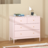 White 4-Drawer Kids Dresser, Wooden Storage Cabinet for Toddler Bedroom, Nursery, Closet, Baby Nightstand Organizer for Living Room or Apartment, 35.4" Wide - Image 9
