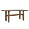 Modern Wooden Dining Table for 4 to 6 People, 71" Large Kitchen Dining Table with Wood Pedestal Base, Mid Century Rectangular Long Dinner Table for Home Dining Room Restaurant, Walnut - Image 9