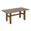 Modern Wooden Dining Table for 4 to 6 People, 71" Large Kitchen Dining Table with Wood Pedestal Base, Mid Century Rectangular Long Dinner Table for Home Dining Room Restaurant, Walnut - Image 7