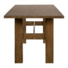 Modern Wooden Dining Table for 4 to 6 People, 71" Large Kitchen Dining Table with Wood Pedestal Base, Mid Century Rectangular Long Dinner Table for Home Dining Room Restaurant, Walnut - Image 5