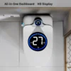 Smart Toilet Bidet Combo with Foot Sensor Open Cover/Seat, Self-Cleaning Nozzle, LED Display, Three Level Heated Seat/Airflow, Night Light, Knob Control, Soft Close, Auto Flush, with Remote Control - Image 8