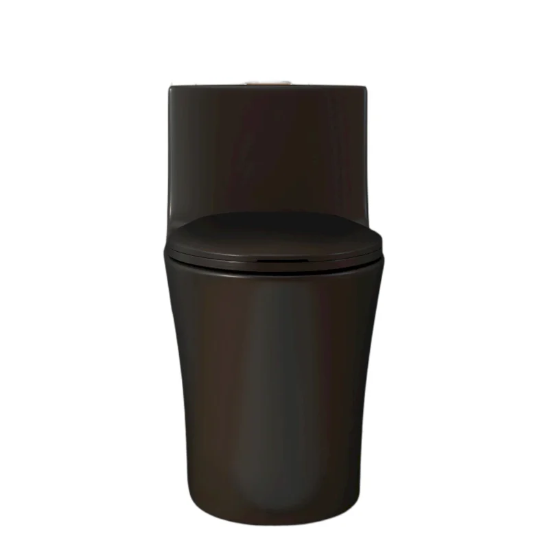 1.28/0.8 GPF Tornado Flush One-Piece Toilet Elongated, Siphonic S-trap 12",Soft Closing Seat, Button on Tank top ,Powerful Dual Flush MAP 1000g, Comfort Chair Seat ADA Height 17", Matte black MB-002 - Image 12
