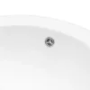 20.3 Inch Drop In Bathroom Sink White Porcelain 20.3x18 inch Ceramic Vitreous Above Counter Vanity Lavatory Sink with 3 Vessel Style Basin - Image 12