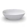 61 inch small size artificial stone solid surface freestanding bathroom bathtub - Image 9