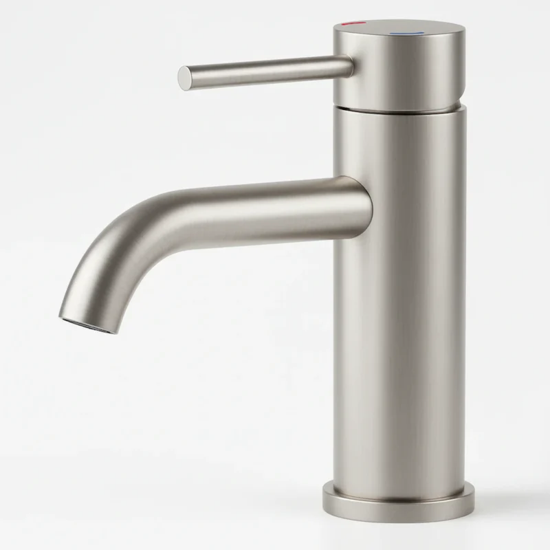 Single Handle Bathroom Faucet Lavatory Faucet Stainless Steel Single Hole-T10, Brushed Nickel - Image 4