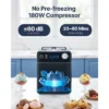 Upright Automatic Ice Cream Maker with Built-in Compressor, 2 Quart No Pre-freezing Fruit Yogurt Machine, Stainless Steel Electric Sorbet Maker, 4 Modes Gelato Maker with Digital Display & Timer - Image 4