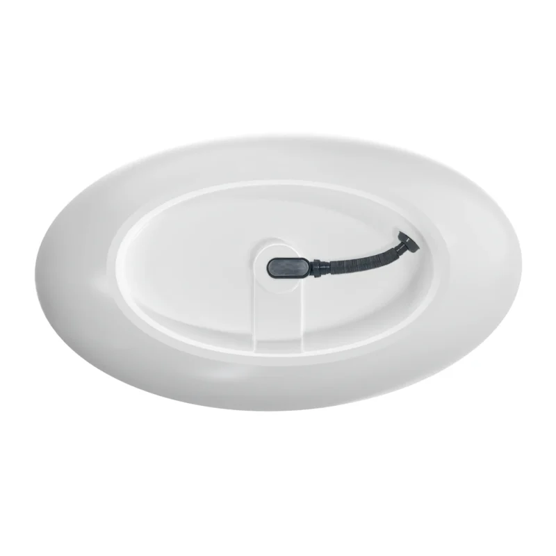 63 inch freestanding solid surface soaking bathtub for bathroom - Image 13