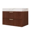30" Modern Floating Bathroom Vanity with Seamless Sintered Stone Top & Ceramic Basin – 2 Soft-Close Drawers, Wall-Mounted - Image 13