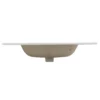 BB0930Y331, Integrated white ceramic basin with three predrilled faucet holes, faucet and drain assembly NOT included - Image 2