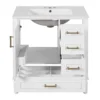 30" Bathroom Vanity with Ceramic Sink, Soft-Close Door with Built-in Shelf, Deep Drawer, Standard Drawer, Long Divider Drawer, Ample Storage Cabinet for Bathroom, Modern & Functional Design - Image 20