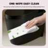 1.1/1.60 GPF Dual-Flush One Piece Toilet, Water-Saving Elongated Comfort Height Floor Mounted, Soft Close Seat, 1000 Gram Map Flushing Score Toilet, Matte Black GF-24T01-MB - Image 4