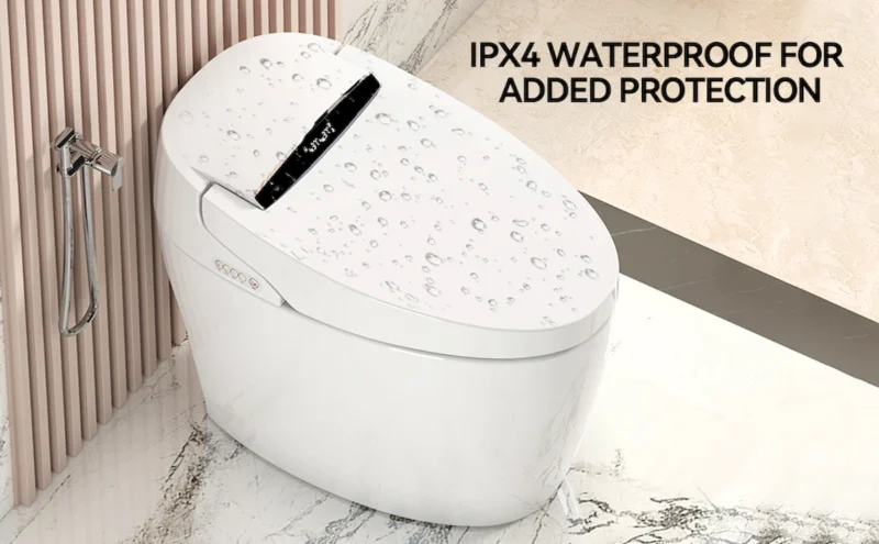 Smart Toilets with Heated Bidet Seat.Portable toilet with bidet built.Intelligent Toilet Auto Open/Close Seat. Bidet toilet with Dryer and Warm Water - Image 4