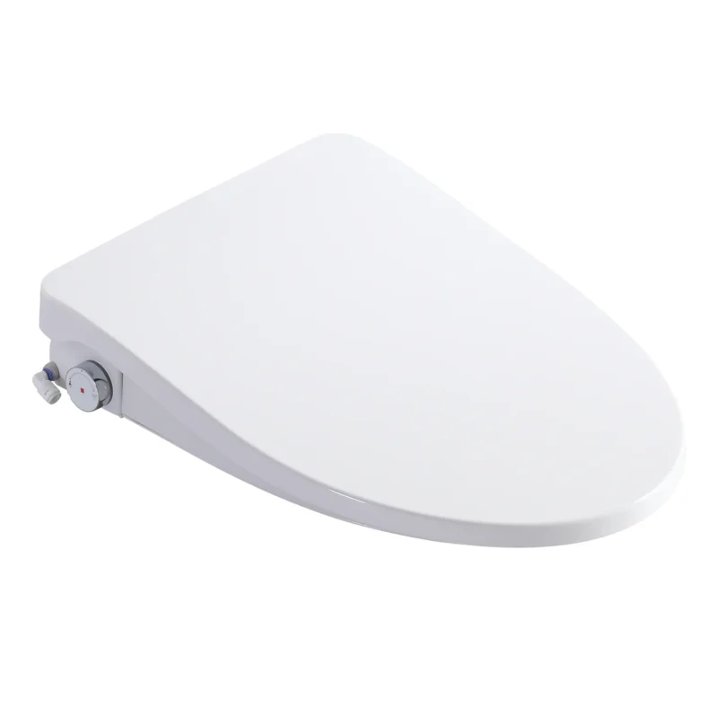 Smart Bidet Toilet Seat with Side Knob Adjustable Heated Seat with Water Temperature and Pressure Adjustment Portable Bidet with Automatic Nozzle Cleaning,Night Light,Only Seat - Image 18