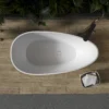 59 inch freestanding egg shape solid surface bathtub for the bathroom - Image 13