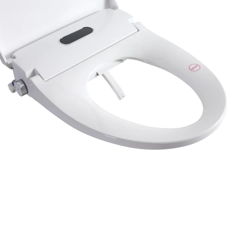 Smart Bidet Toilet Seat with Side Knob Adjustable Heated Seat with Water Temperature and Pressure Adjustment Portable Bidet with Automatic Nozzle Cleaning,Night Light,Only Seat - Image 2