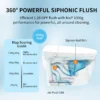 Tankless Smart Toilet With Bidet Built In, One-piece Bidet Toilet Seat, Auto Flush, Auto Open/Close,Heated Seat, Warm Water and Dry, Adjustable Temp,Remote Control Side Know - Image 10