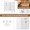 36" Bathroom Vanity without Sink, Cabinet Base Only, Bathroom Cabinet with Drawers, Solid Frame and MDF Board, White - Image 5