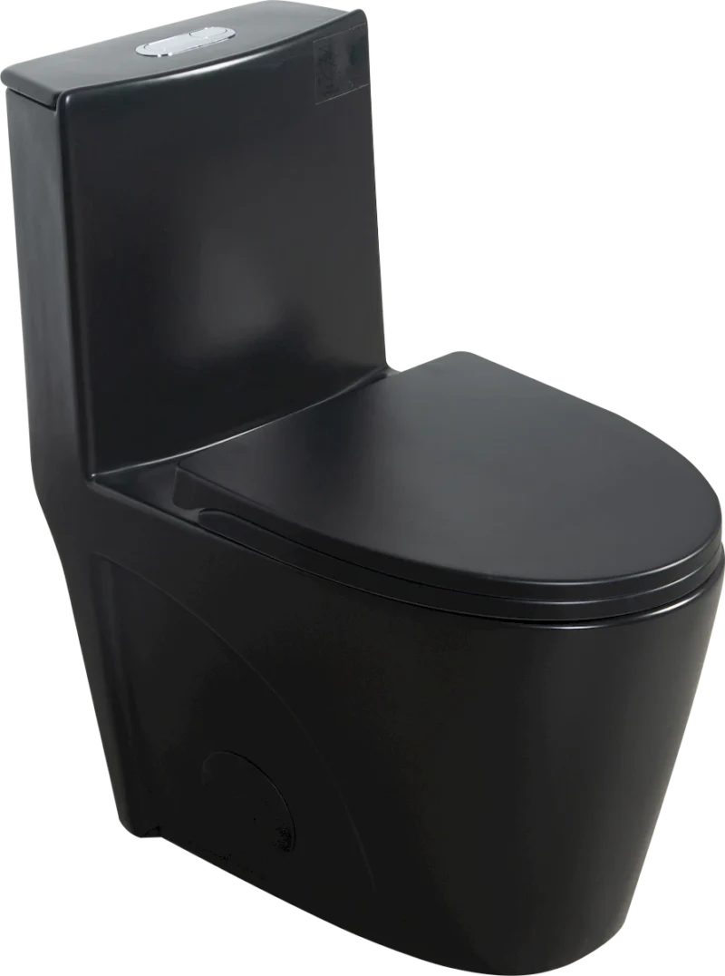 1.1/1.60 GPF Dual-Flush One Piece Toilet, Water-Saving Elongated Comfort Height Floor Mounted, Soft Close Seat, 1000 Gram Map Flushing Score Toilet, Matte Black GF-24T01-MB - Image 11