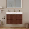 30" Modern Floating Bathroom Vanity with Seamless Sintered Stone Top & Ceramic Basin – 2 Soft-Close Drawers, Wall-Mounted - Image 5