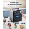 Upright Automatic Ice Cream Maker with Built-in Compressor, 2 Quart No Pre-freezing Fruit Yogurt Machine, Stainless Steel Electric Sorbet Maker, 4 Modes Gelato Maker with Digital Display & Timer - Image 3
