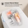 Tankless Smart Toilet With Bidet Built In, One-piece Bidet Toilet Seat, Auto Flush, Auto Open/Close,Heated Seat, Warm Water and Dry, Adjustable Temp,Remote Control Side Know - Image 11