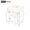 24'' Bathroom Vanity with Top Sink, 2-Tier Modern Bathroom Storage Cabinet, Single Sink Bathroom Vanity, Large Storage Shelves - Image 3