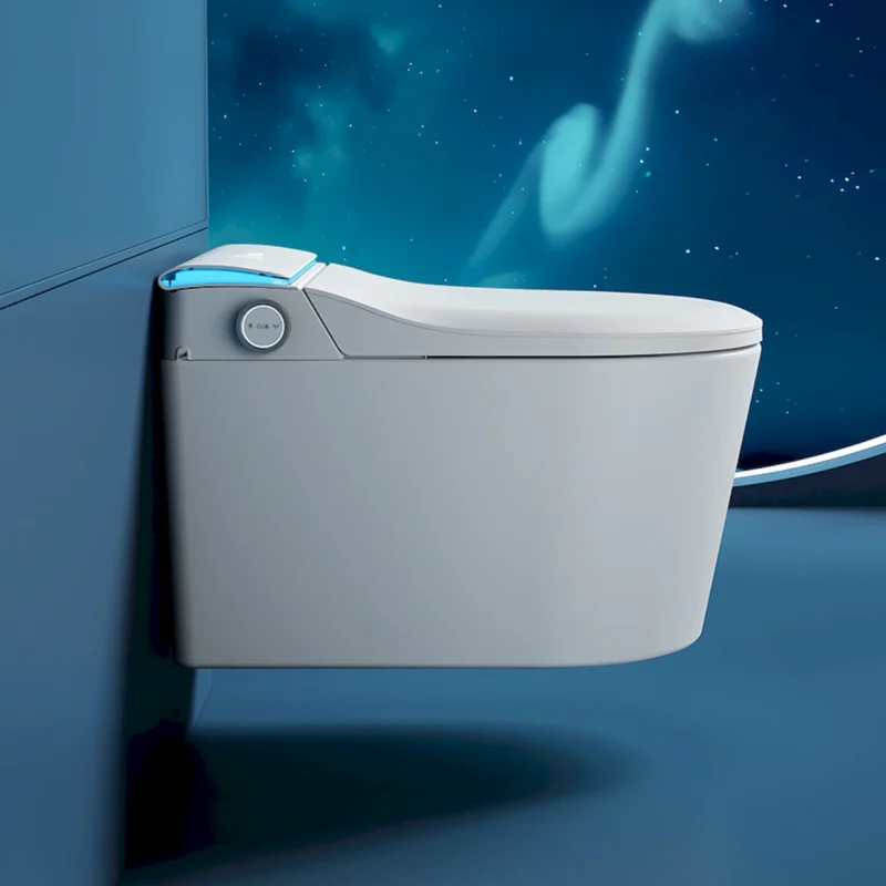Wall-mounted Smart Toilet, Automatic Lid Opening, No Water Pressure Limitation, Wall Drain, All-in-One Bidet with Aromatherapy Deodorization for Home Use - Image 12