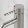 Single Handle Bathroom Faucet Lavatory Faucet Stainless Steel Single Hole-T10, Brushed Nickel - Image 3