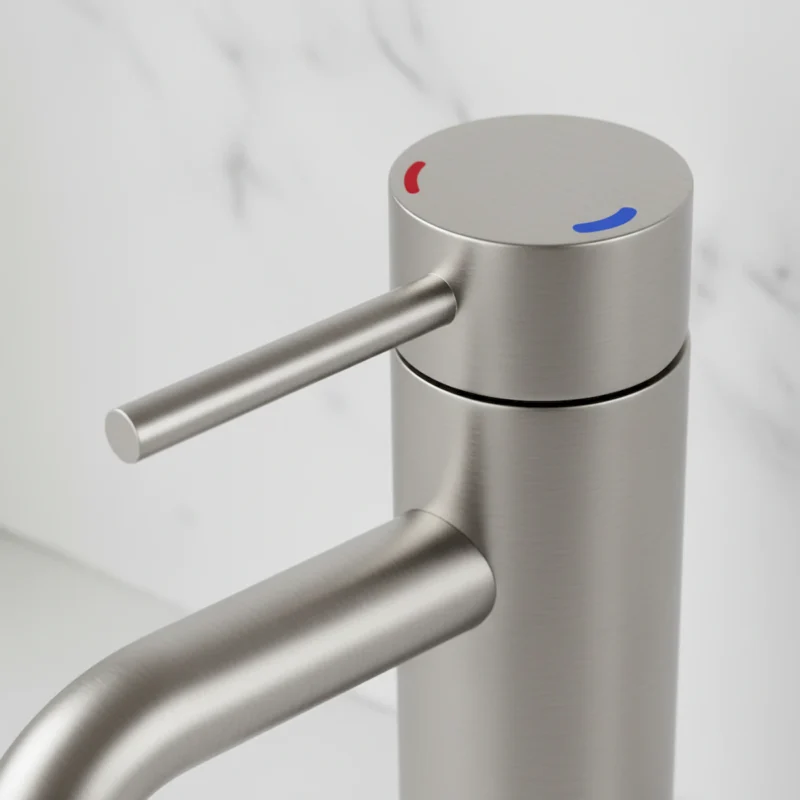 Single Handle Bathroom Faucet Lavatory Faucet Stainless Steel Single Hole-T10, Brushed Nickel - Image 3