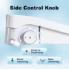 Smart Bidet Toilet Seat with Side Knob Adjustable Heated Seat with Water Temperature and Pressure Adjustment Portable Bidet with Automatic Nozzle Cleaning,Night Light,Only Seat - Image 10
