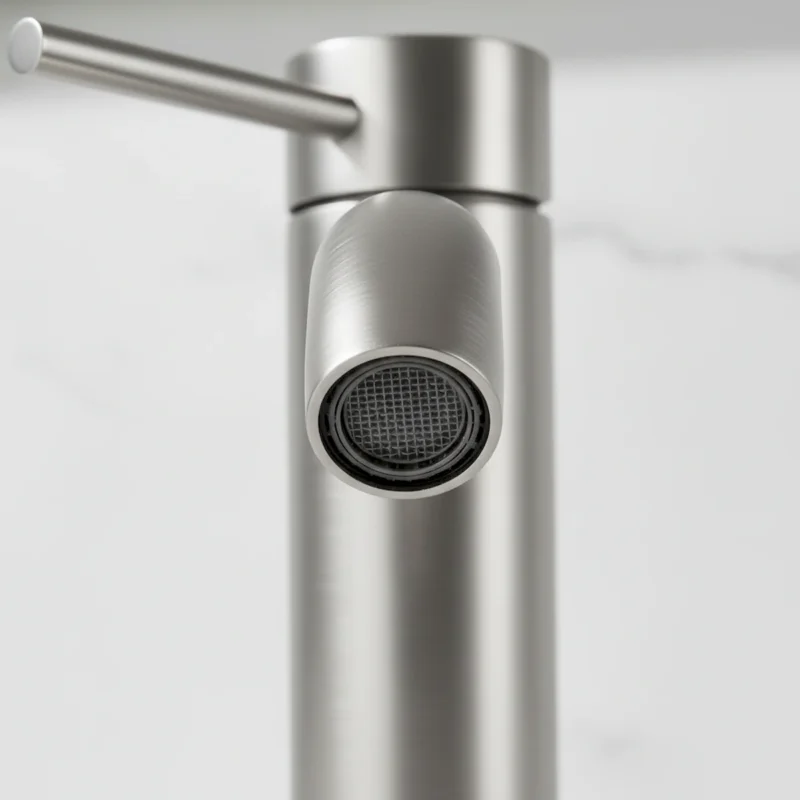 Single Handle Bathroom Faucet Lavatory Faucet Stainless Steel Single Hole-T10, Brushed Nickel - Image 2