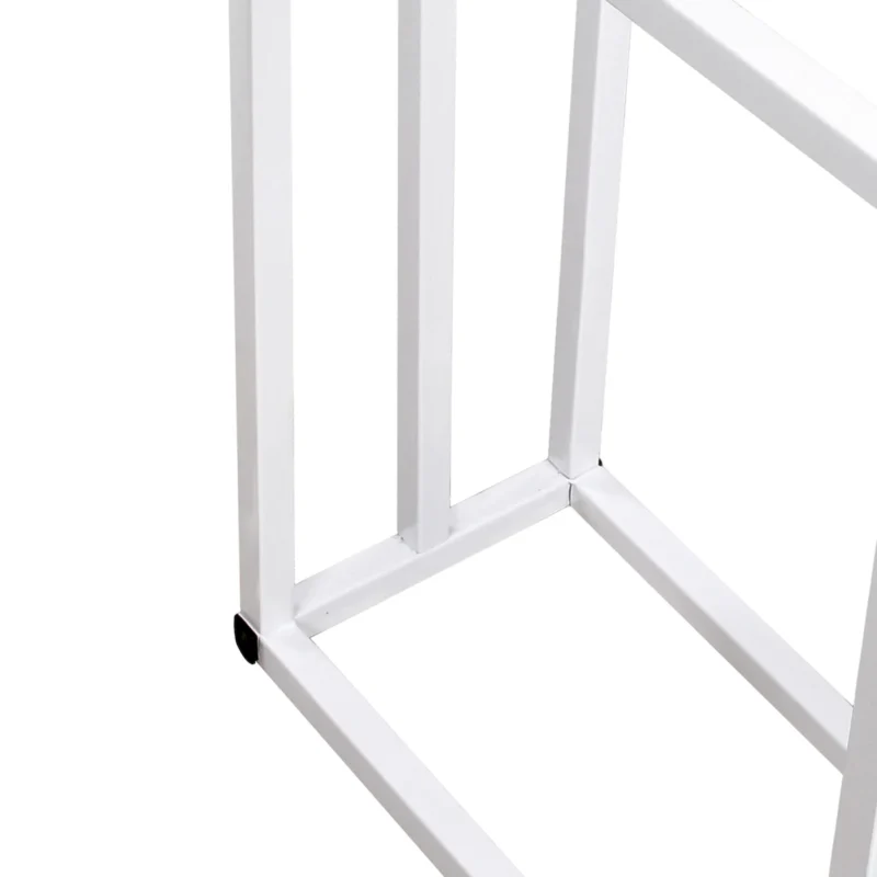 Metal Freestanding Towel Rack 3 Tiers Hand Towel Holder Organizer for Bathroom Accessories, White - Image 5