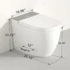 Modern integrated Smart toilet, Auto Open/Close lid, temperature heating seat, instant warm water cleaning, can automatically flush, remote control flush, foot sensing flush - Image 4
