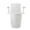 UPGRADED DESIGN Armrest, With 1.28/0.8 GPF Tornado Flush One-Piece Toilet, Siphonic S-trap 12", Soft Close Seat,Dual Flush MAP 1000g,Comfort Chair Seat ADA Height 17",Glossy White GW-007 - Image 5