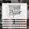 Manual Meat Mixer, 30L Tilt Tank Meat Processing Equipment(Mixing Max 30LBS for Meat), Stainless Steel Meat Mixer, Sausage Mixer Machine with Lid Handle Gear Reducer, Ground Beef Hand Mixer - Image 3