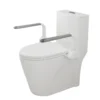 UPGRADED DESIGN Armrest, With 1.28/0.8 GPF Tornado Flush One-Piece Toilet, Siphonic S-trap 12", Soft Close Seat,Dual Flush MAP 1000g,Comfort Chair Seat ADA Height 17",Glossy White GW-007 - Image 4