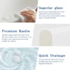 White Oval Ceramic Vessel Sink, Modern Minimalist Art Bathroom Sink Bowl, Countertop Vanity Basin - Image 3