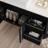 36" Wall-Mounted Bathroom Vanity with Vessel Ceramic Sink & Plywood Countertop – Soft-Close Door & Drawers, Floating Design - Image 3