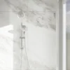 5" Multi Function Dual Shower Head, with Adjustable Slide Bar,Chrome - Image 3