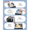Upright Automatic Ice Cream Maker with Built-in Compressor, 2 Quart No Pre-freezing Fruit Yogurt Machine, Stainless Steel Electric Sorbet Maker, 4 Modes Gelato Maker with Digital Display & Timer - Image 8