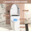 Smart Toilets with Heated Bidet Seat.Portable toilet with bidet built.Intelligent Toilet Auto Open/Close Seat. Bidet toilet with Dryer and Warm Water - Image 11
